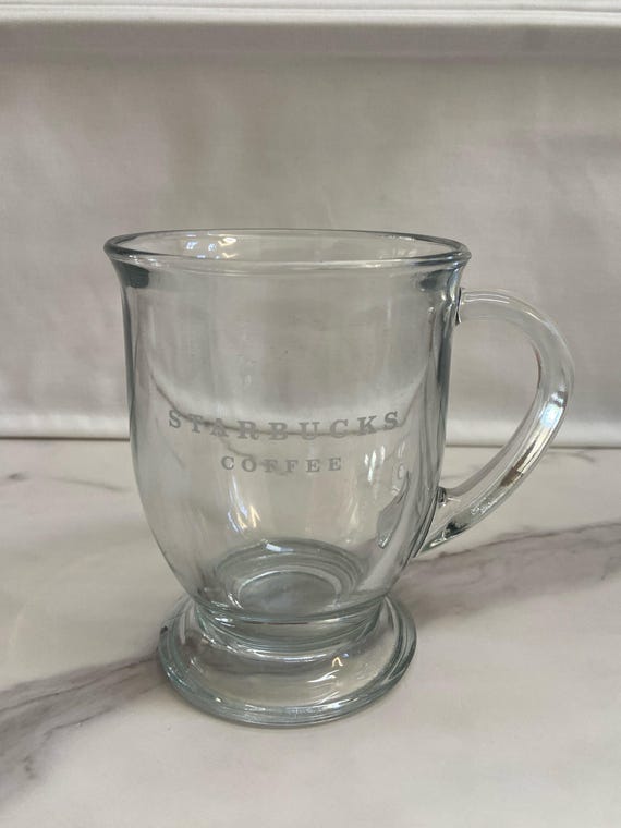 STARBUCKS Anchor Hocking Clear Glass Footed 16 Oz Etsy Ireland