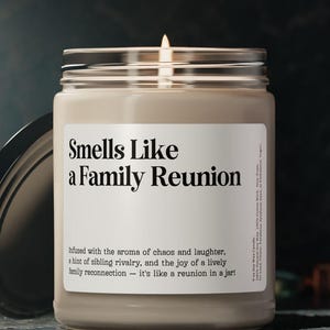 Family Reunion Gift Customized Candle, Family Reunion Keepsake Family Reunion Invitation Family Reunion Favors Funny Family Reunion Souvenir