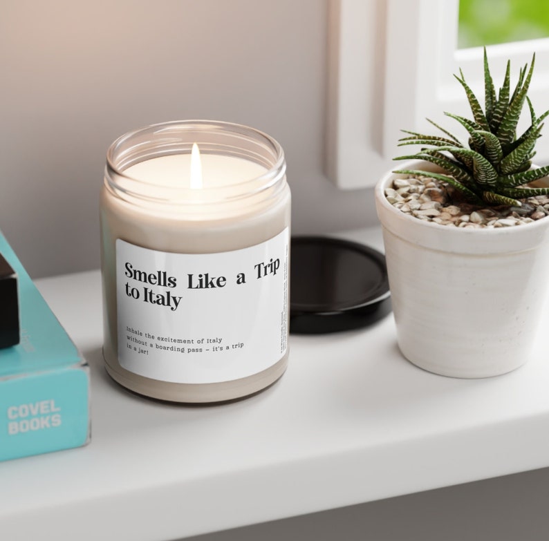 Smells Like A Trip to Italy Candle, Customizable Italy Candle, Italy