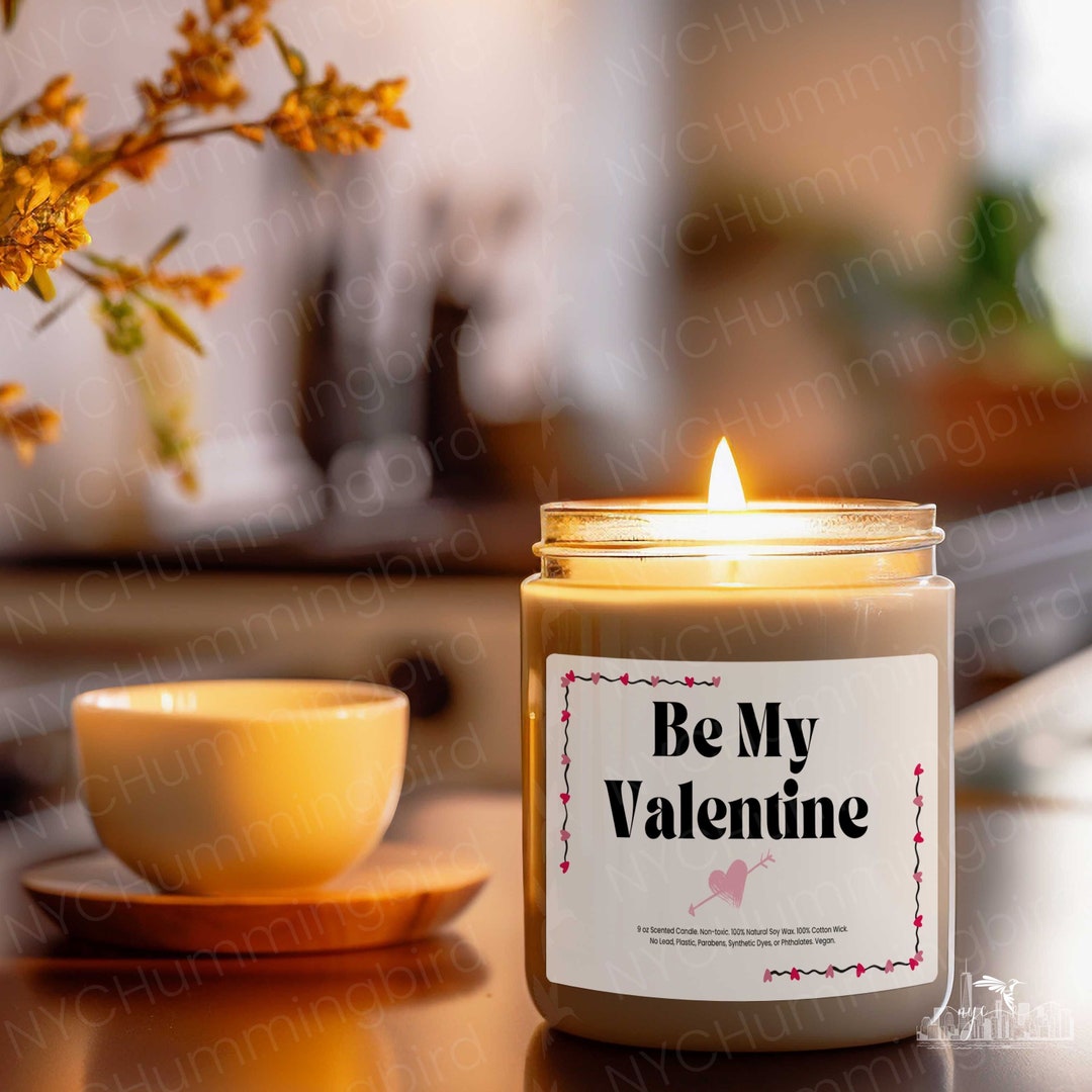 Be My Valentine Candle for Girlfriend, Boyfriend, Wife, Husband