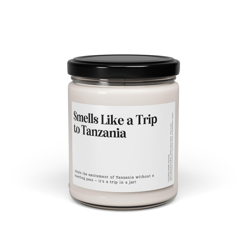 Smells Like Trip to Tanzania Candle Customizable Tanzania Candle