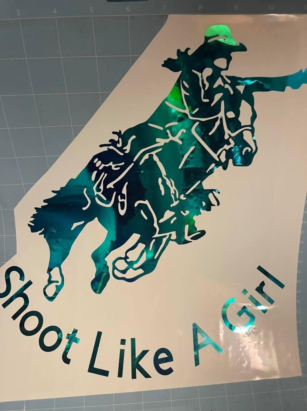 Mounted Shooter Decal - Etsy