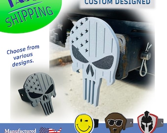 Ford Flex Carbon Fiber Look UV Graphic Metal Plate On ABS Plastic 2 Inch Tow Hitch Cover