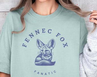 Fennec Fox Fanatic T-Shirt, Unisex Comfort Colors Tee