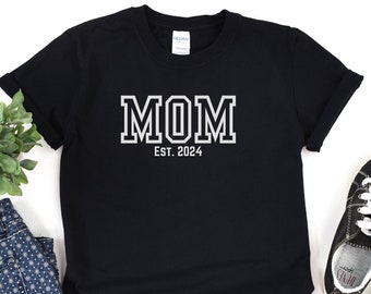 Maman établie T-shirt : t-shirt pour la fête des Mères en coton doux