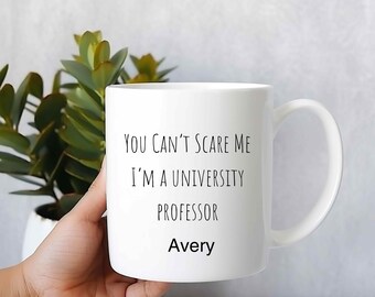 Personalized University Professor Mug: Funny Coffee Cup Gift