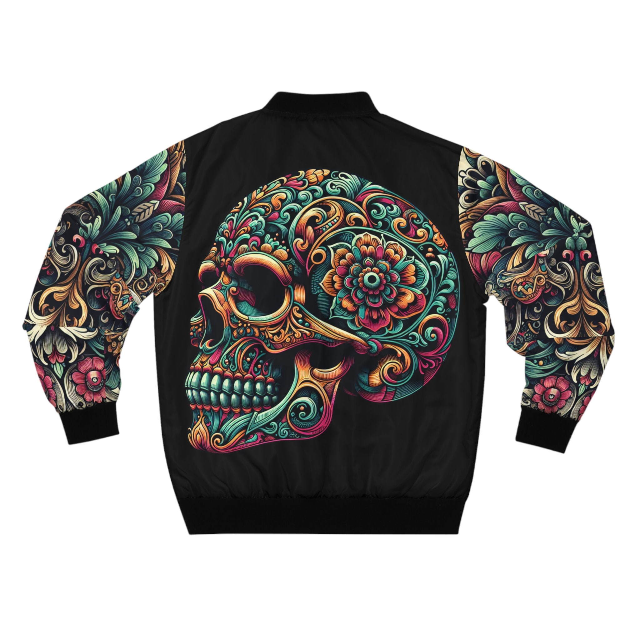 Skull Mens Colorful Bomber Jacket Skull Bomber Jacket Israel