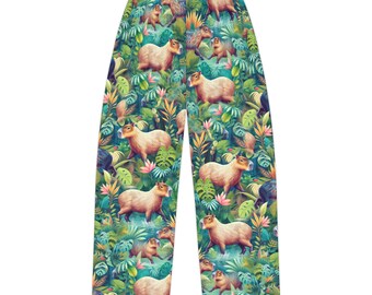 Capybara Pajama Pants: Women's Comfy Animal Print Loungewear