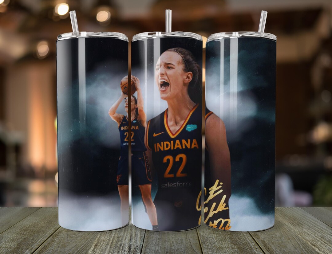 Caitlin Clark Tumbler Wrap Digital File Basketball Star Design Instant