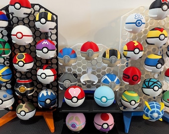 Réplicas de Pokéball: Colección completa de diseños de juegos y de fans