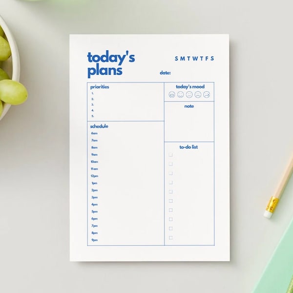 Minimal Digital Planner, Daily Planner, Minimalistic Printable Planner