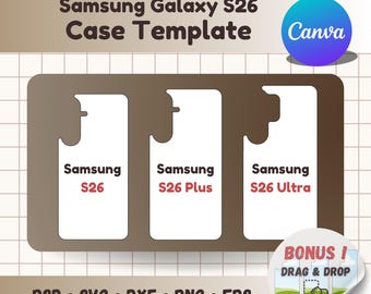 Plantilla para funda de Samsung Galaxy S26 (svg, dxf, png, psd) (Arrastrar y soltar)