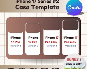 Plantilla para funda de iPhone 17 (svg, dxf, png, psd) (Arrastrar y soltar)