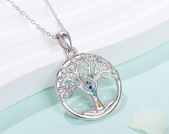 Collana con albero della vita in argento sterling: regalo
