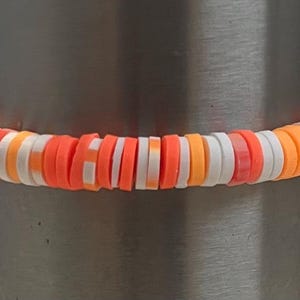 Orange handmade gradient bracelet