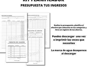 Kit de planificación de efectivo- Sistema de sobres