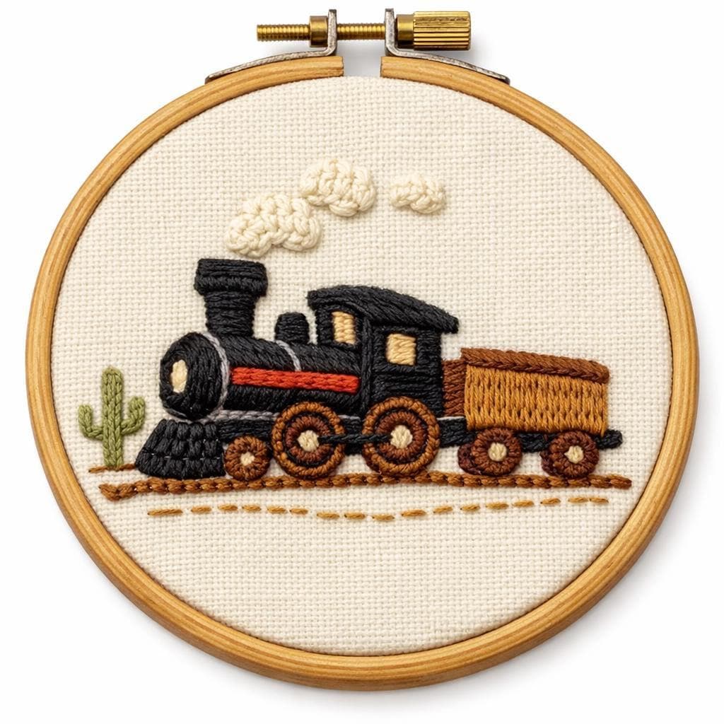 Machine Embroidery Steam Engine Eatsy Classic Steam Locomotive Hand Embroidery Pattern PDF SVG | Old ...