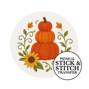 Pumpkin Stack Stickmuster: Herbst-Stickerei