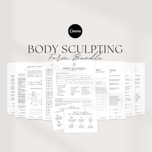 Body sculpting forms | Esthetician Forms | body contouring forms | body sculpting consent forms | esthetician consent forms | Templates