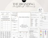 Branding Planner & Workbook Canva Template | Brand Strategy | Business branding | Small Business Plan | Business Planner | Branding Template