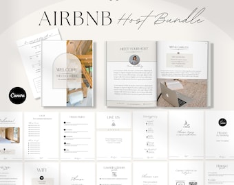 Airbnb Bundle: Airbnb Welcome Book Template, Airbnb Guest Book, Airbnb Signs, Airbnb Host, Welcome Book, Airbnb sign bundle