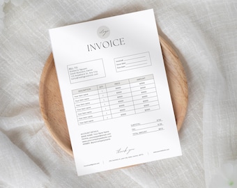 Invoice template, invoice template for small business, invoice, editable Invoice Canva template, Order form, receipt template, printable