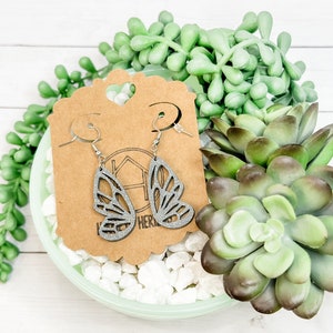 Butterfly Wing - Laser Cut Earrings