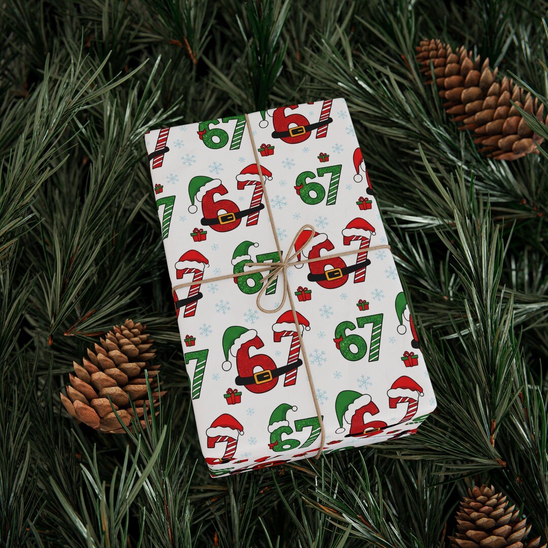 67 Rapping Paper Popular 6 7 Wrapping Paper, 67 Wrapping Paper, Six Seven Gift Wrap ...