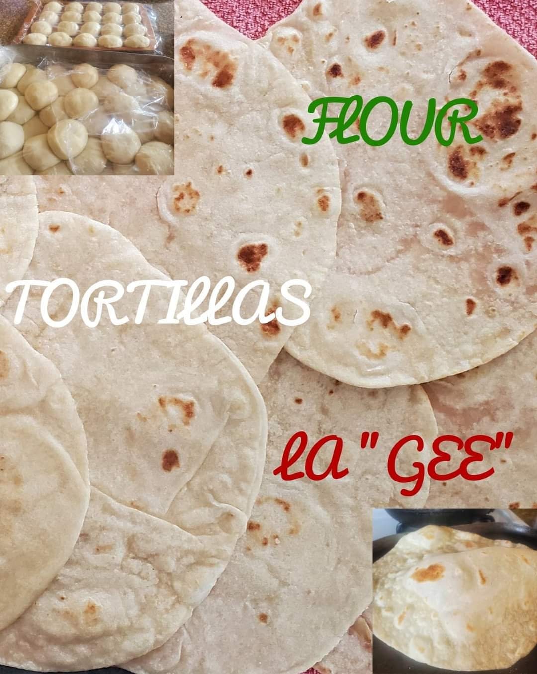 1 Docena De Tortillas De Harina Hechas a Mano De 6 Y 10. 1 Dozen