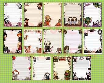 Horror Themed Printable Paper Images