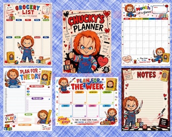 Horror Dolly Themed Printable Planner
