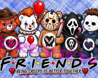 Horror Themed Friendly Bears Image