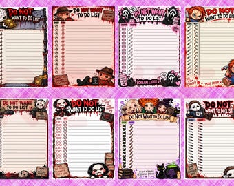 Printable Horror Themed Lists