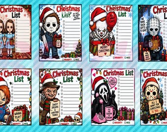 Printable Christmas Horror Lists