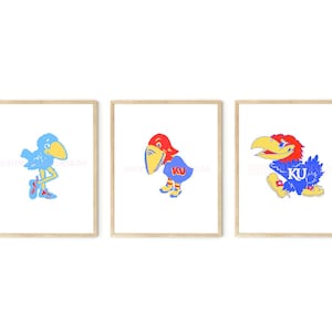 University of Kansas Mascot Print Collage