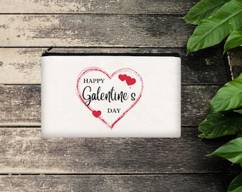 Galentines, Galentine's Day Party Favor Bag, Galentines Day Bag, Makeup Bag, Tote Bag, Canvas Bag, Galentine Gift, Valentines Day Gift