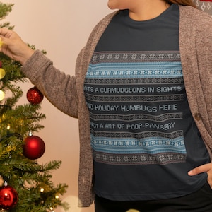 Letterkenny Ugly Christmas T-shirt - No Humbugs Here - Tee, Shirt, short sleeve shirt