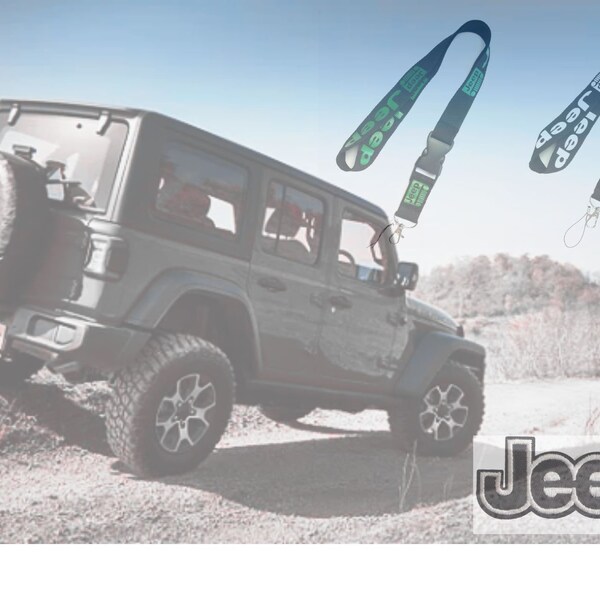 Jeep Lover's Best Gift Ideas - Embroidered Patch & Keychain Lanyard for DIY Projects