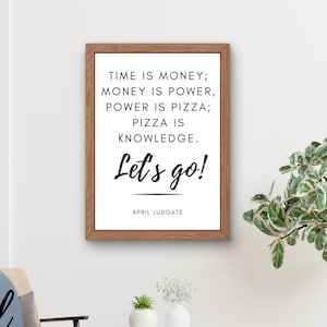 Power is Pizza! Parks and Rec Digital Art