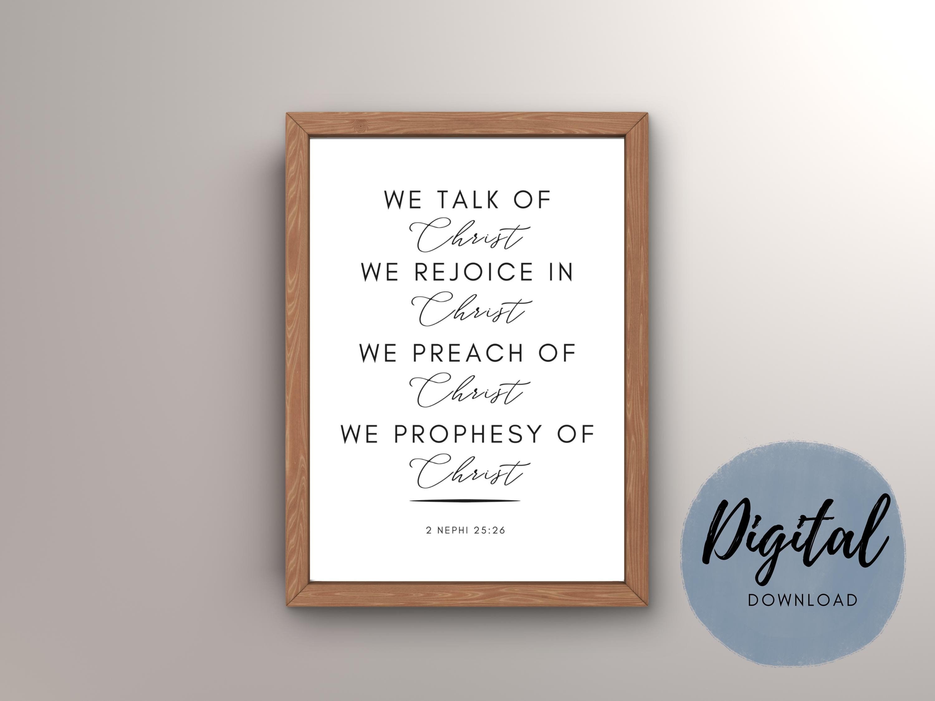 Talk of Christ - Scripture Verse - Digital Art - Etsy