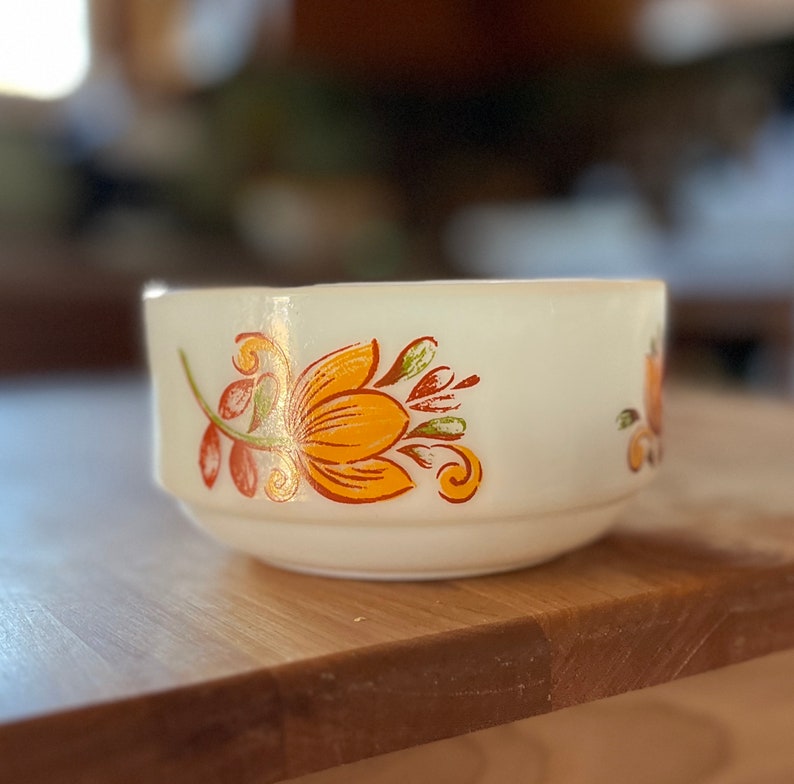 Vintage Milk Glass Soup Cup With Handle Etsy