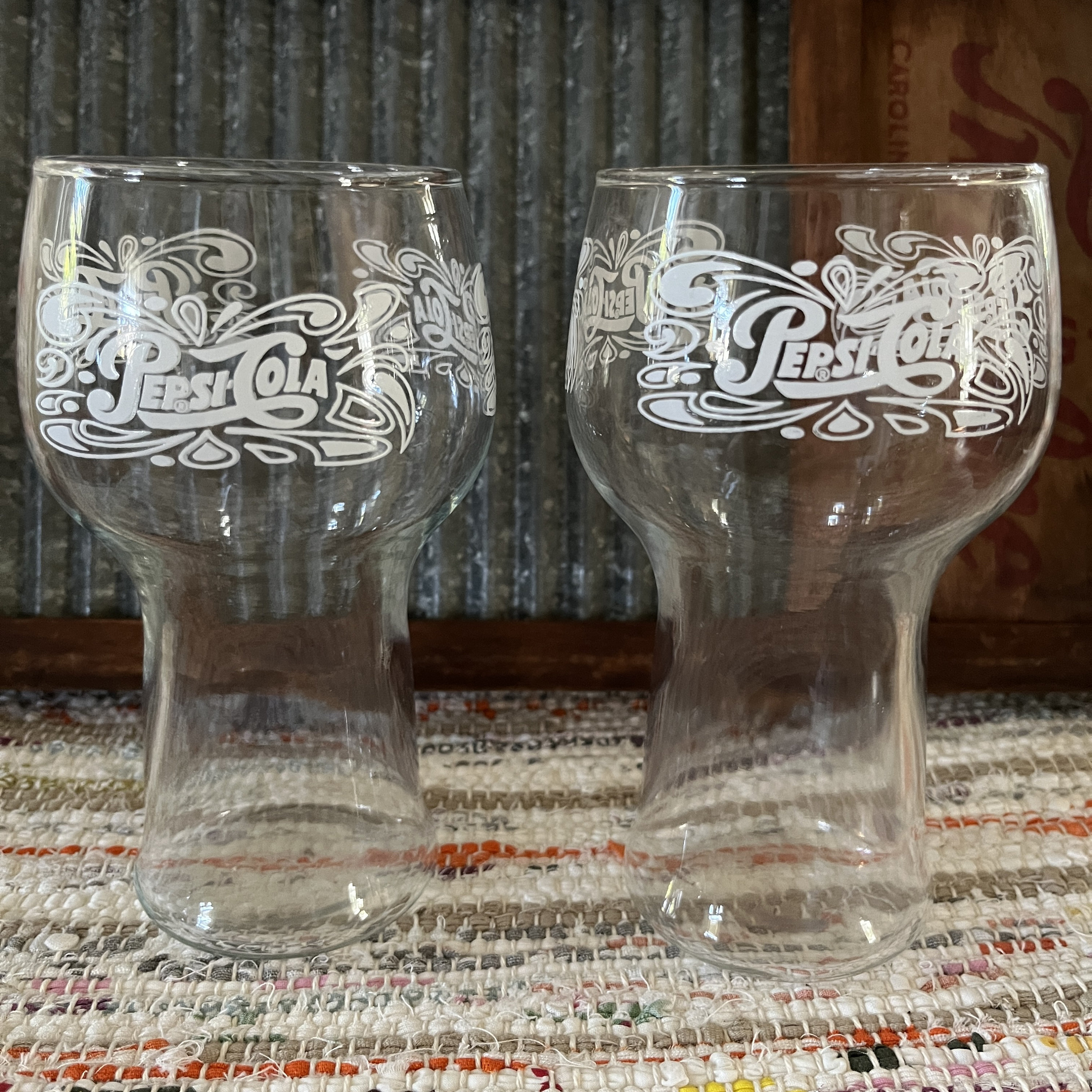 Three 1960s Pepsi Cola Drinking Glasses - Etsy