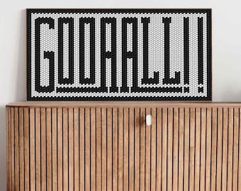 GOAL Wall Art, GOOAALL Canvas, Soccer Player Artwork, Athlete Gift, Coach Present, Locker Room Decor