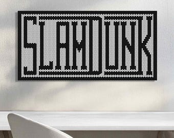 SLAM DUNK Basketball Wall Art Print, Sports Poster Decor, Athlete Gift, Coach Present, Boys Bedroom Gym Room Artwork