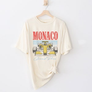 Monaco Grand Prix Racing Graphic T-Shirt, Comfort Colors image 1