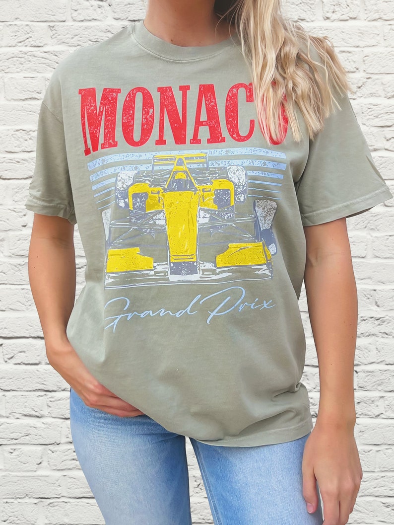 Monaco Grand Prix Racing Graphic T-Shirt, Comfort Colors image 8