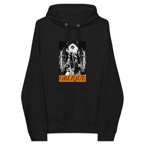 OBLIQUE mono unisex eco raglan hoodie