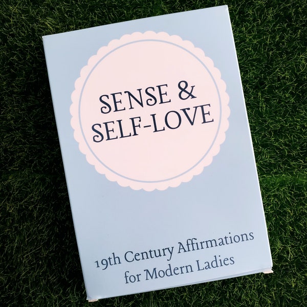 Sense & Self-Love Affirmation Cards, Jane Austen Gift, Coquette Affirmations, Book Lover Gift, Literary Gift, 19th Century Literature