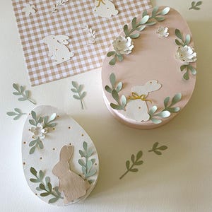 Easter Egg Shaped Box | Printable & Cut Files | Easter Gift Box