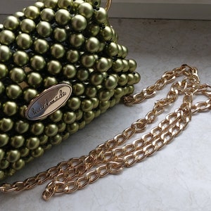 Luxury bag pearl bag handmade handbag pearls image 7